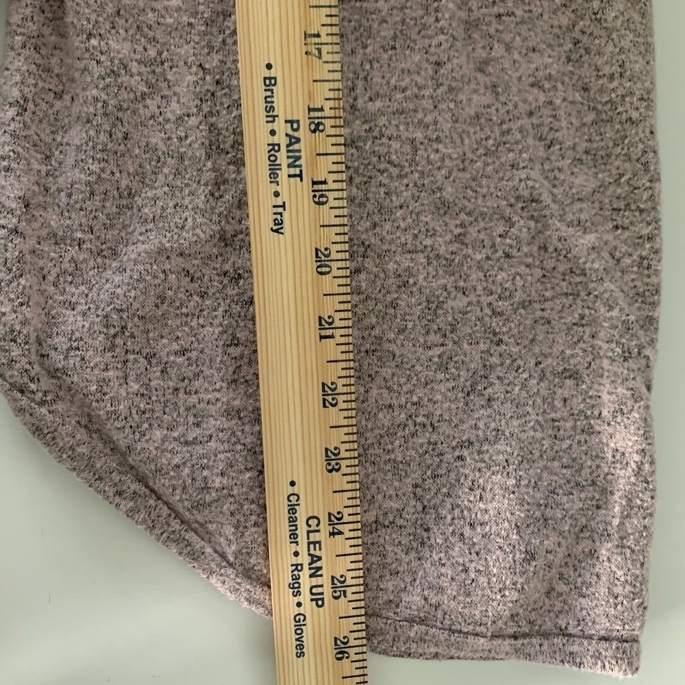 No Frills Top Womens XL Purple Marled V-Neck Long Sleeve Loungewear Cozy Basic - Picture 7 of 7